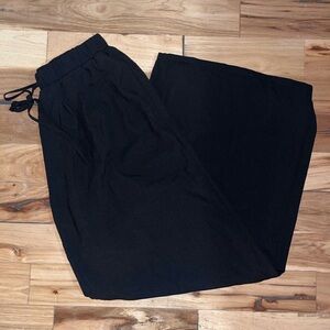 Cider Black Elastic Waist Pants